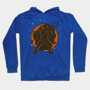 fishing astronaut outer space spaceman Hoodie